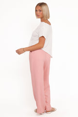 Dean Linen Pants - Light Pink