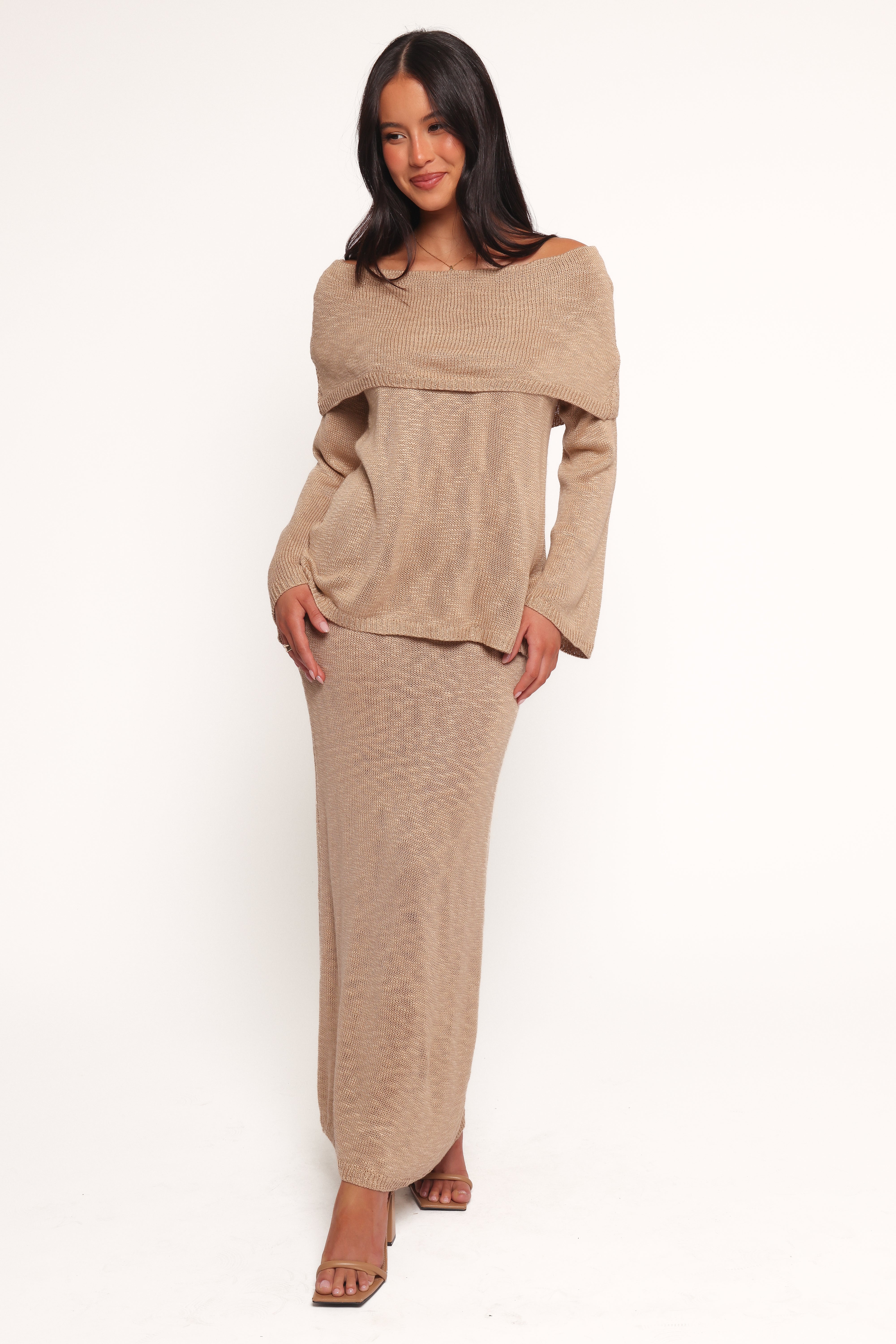 Indya Knit Skirt - Mocha