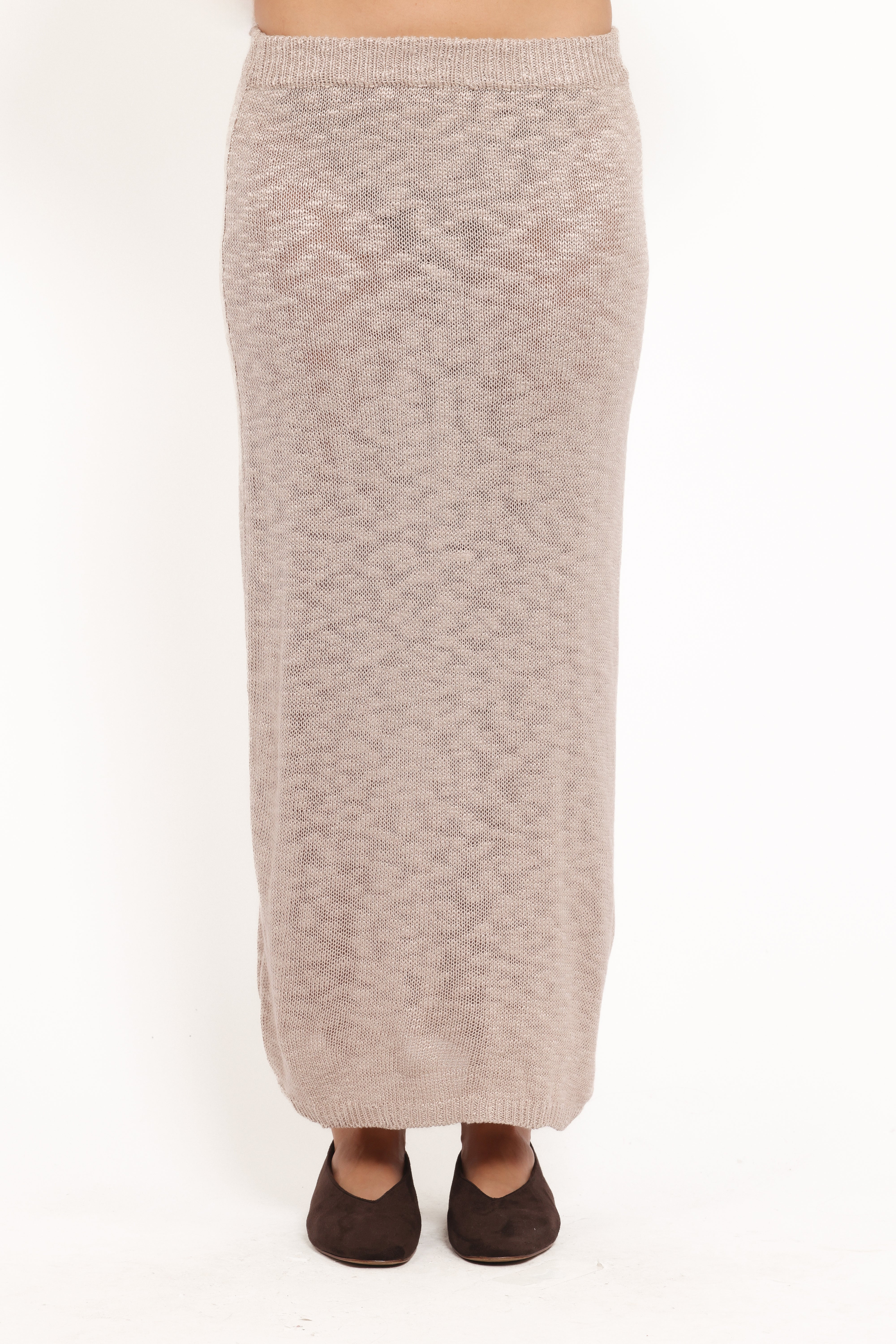 Indya Knit Skirt - Oatmeal