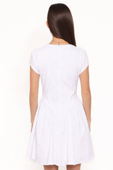 Lyssa Bow Front Mini Dress - White